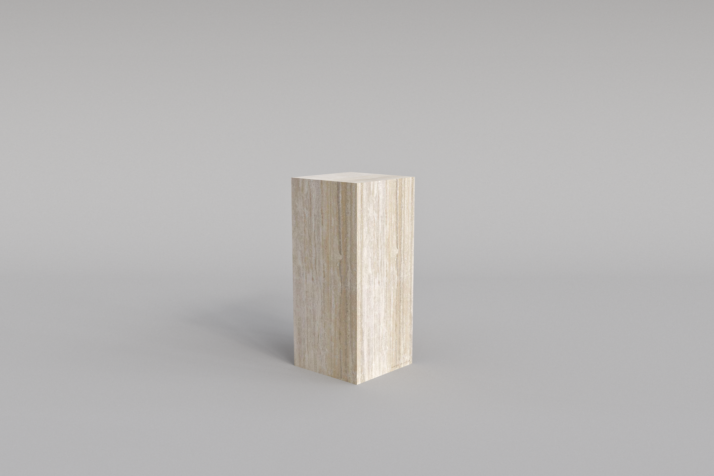BLOC Pedestal Travertino