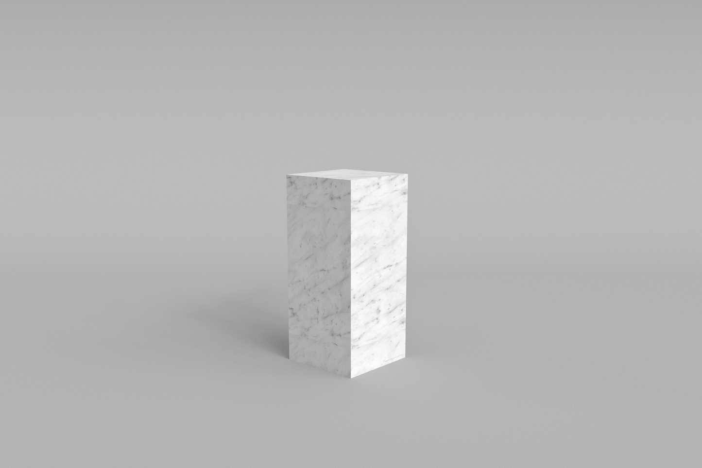 BLOC Pedestal Carrara Bianco