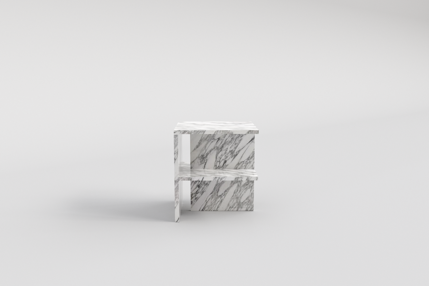 LINEA Bedside Table Arabescato