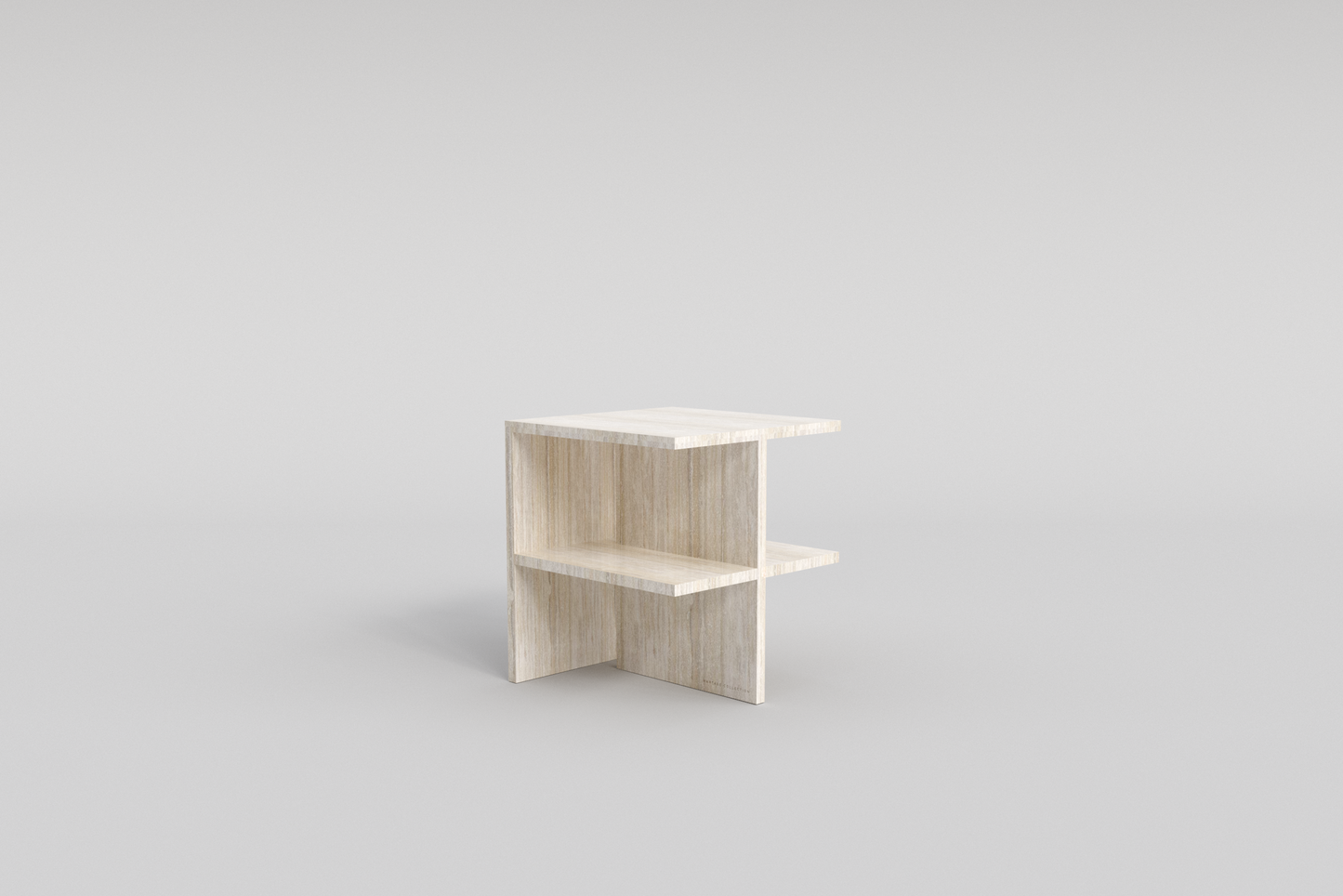 LINEA Bedside Table Travertino