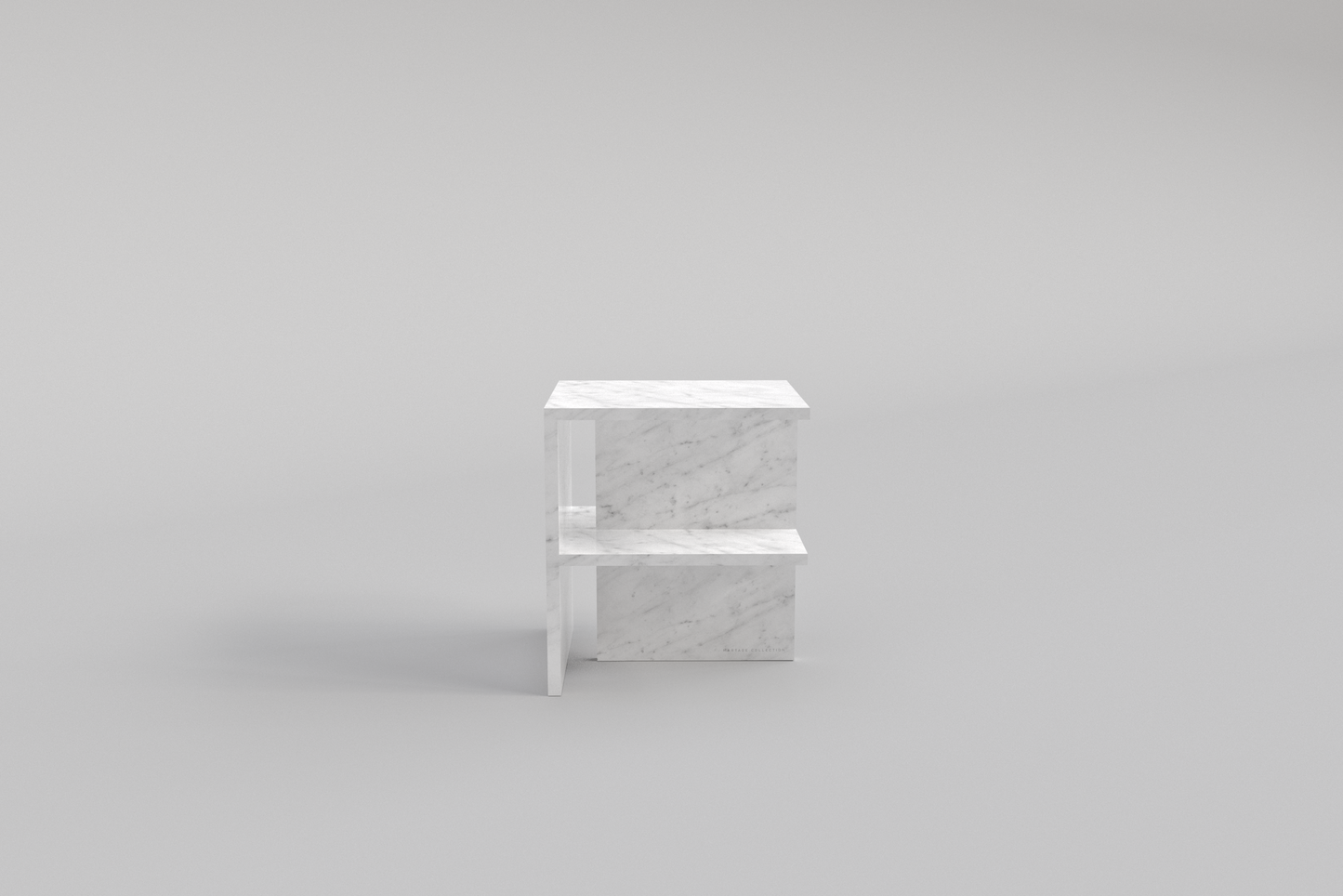 LINEA Bedside Table Carrara Bianco