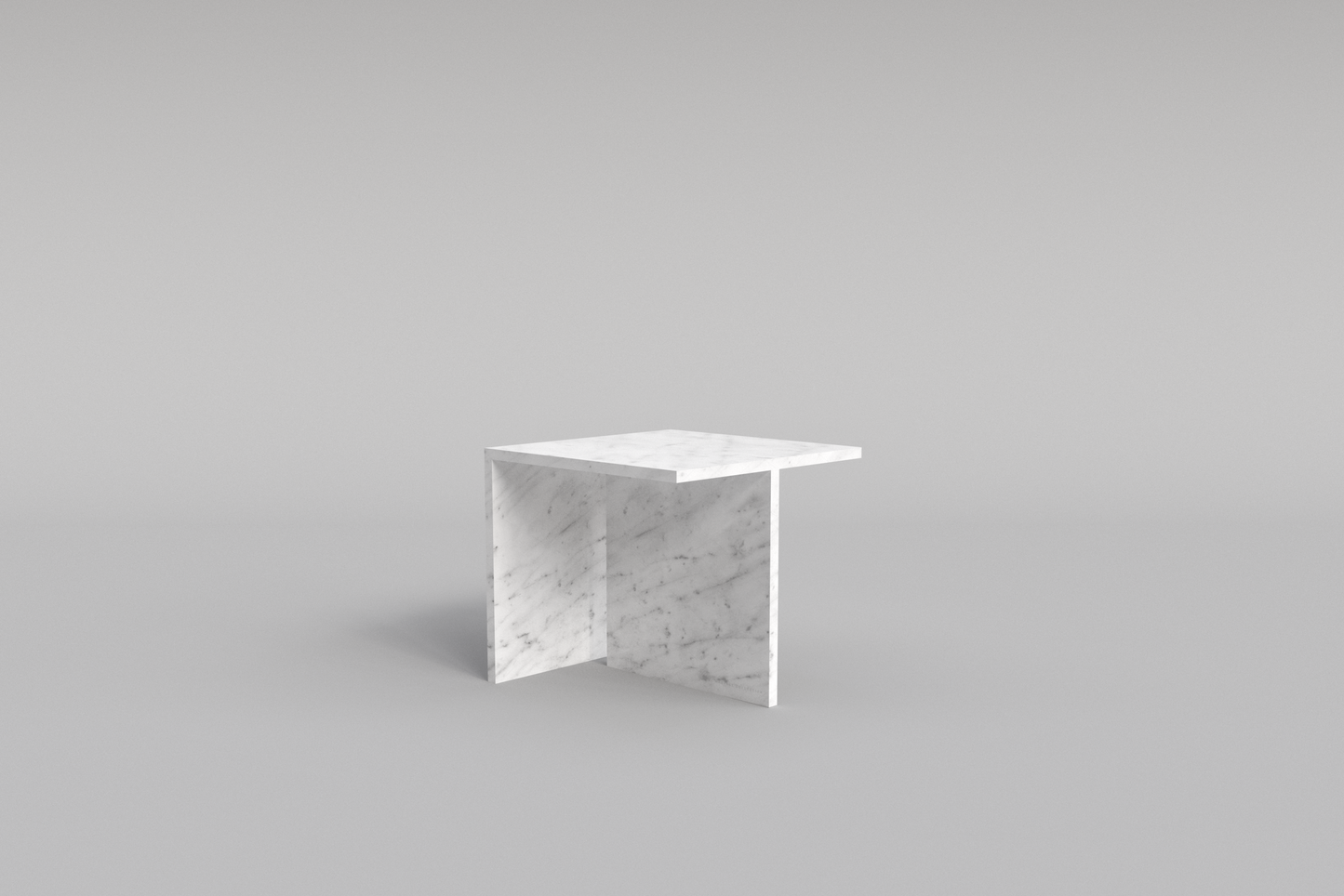 LINEA Side Table Carrara Bianco