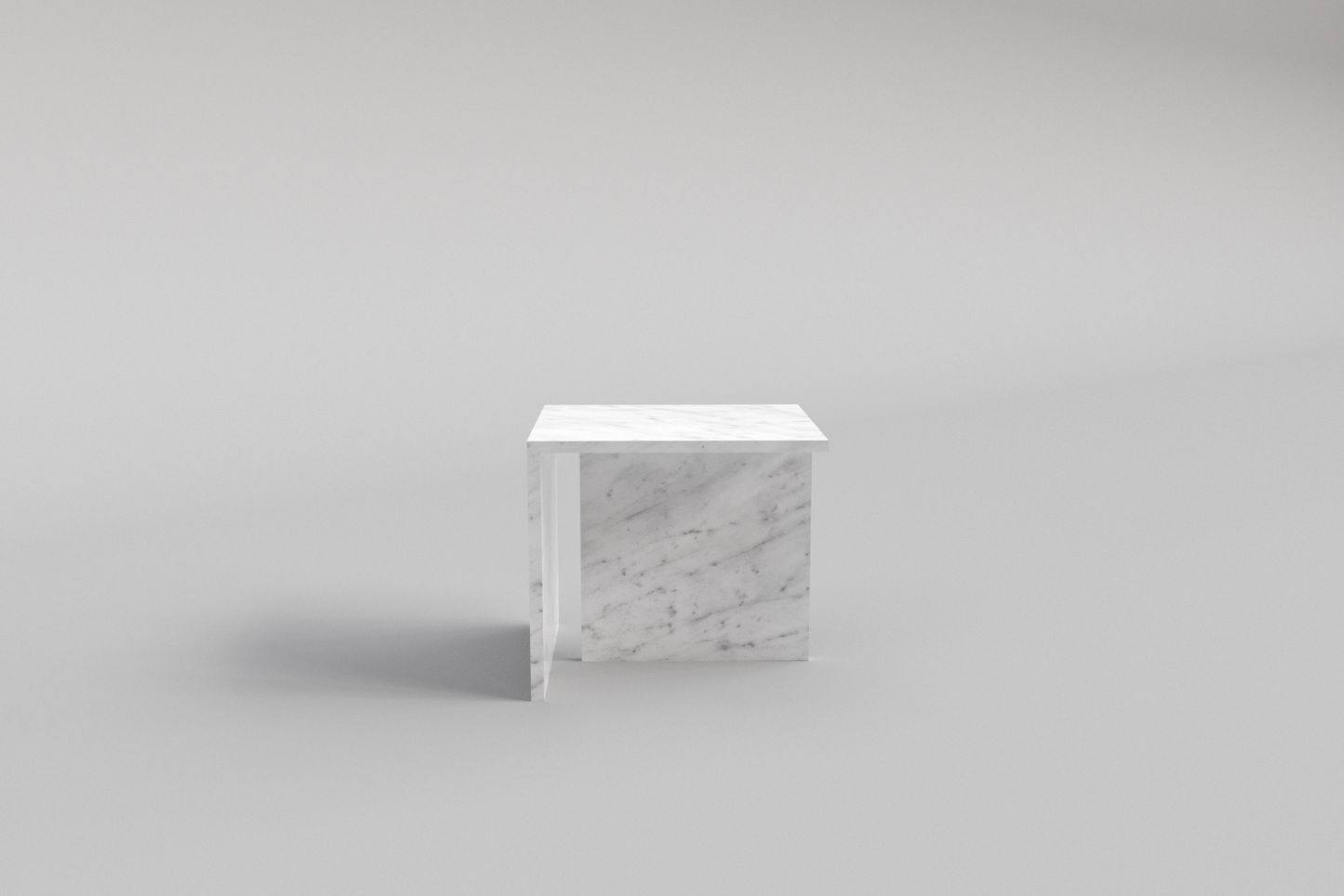 LINEA Side Table Carrara Bianco