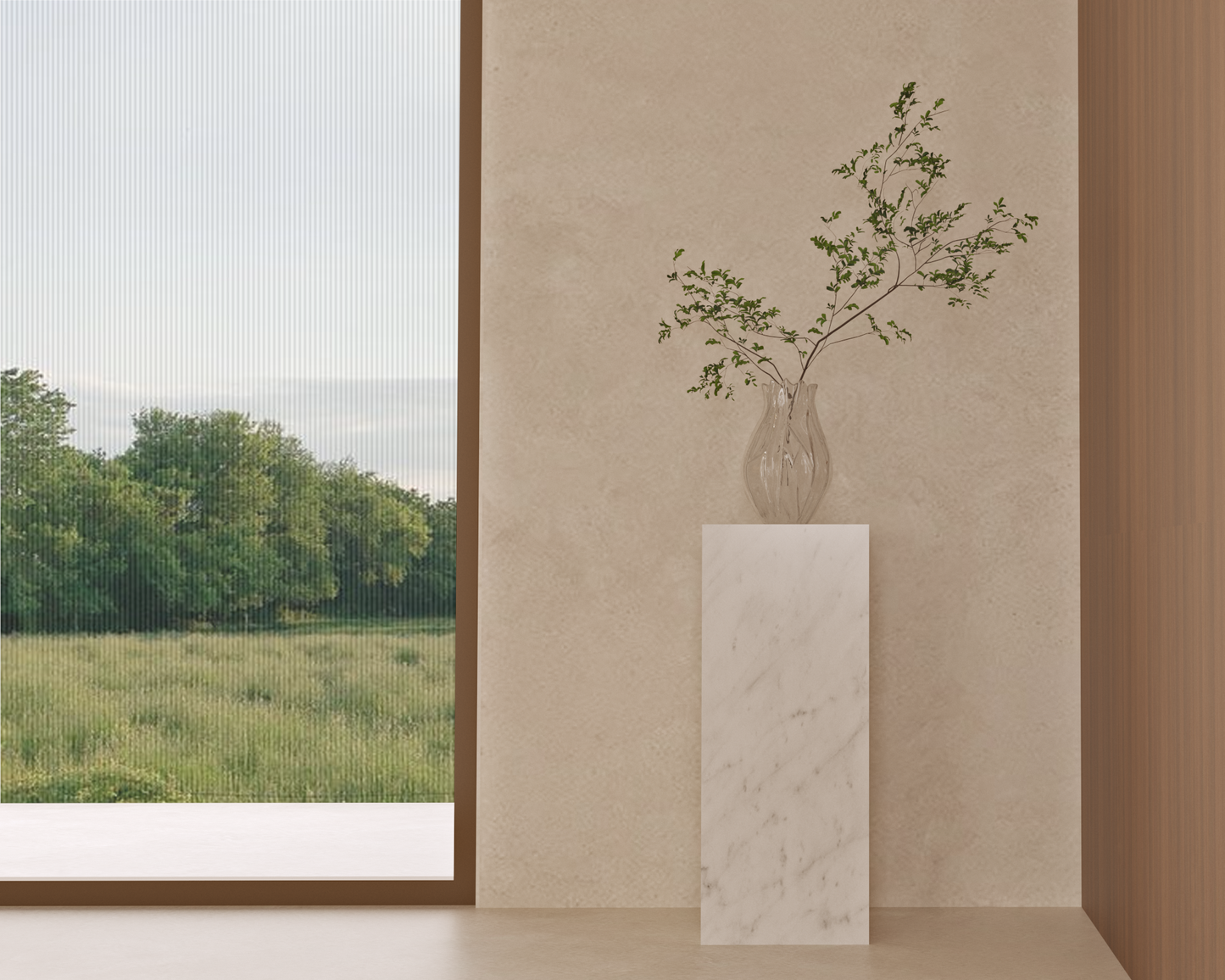 BLOC Pedestal Carrara Bianco