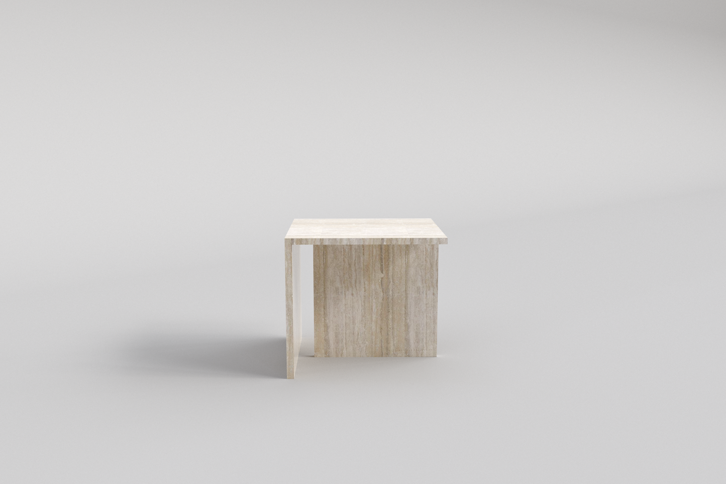 LINEA Side Table Travertino