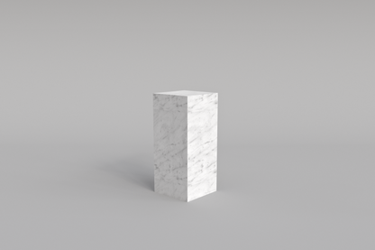 BLOC Pedestal Carrara Bianco