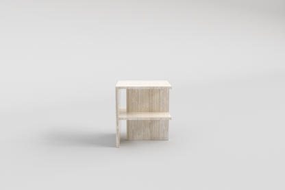LINEA Bedside Table Travertino