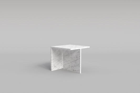 LINEA Side Table Carrara Bianco